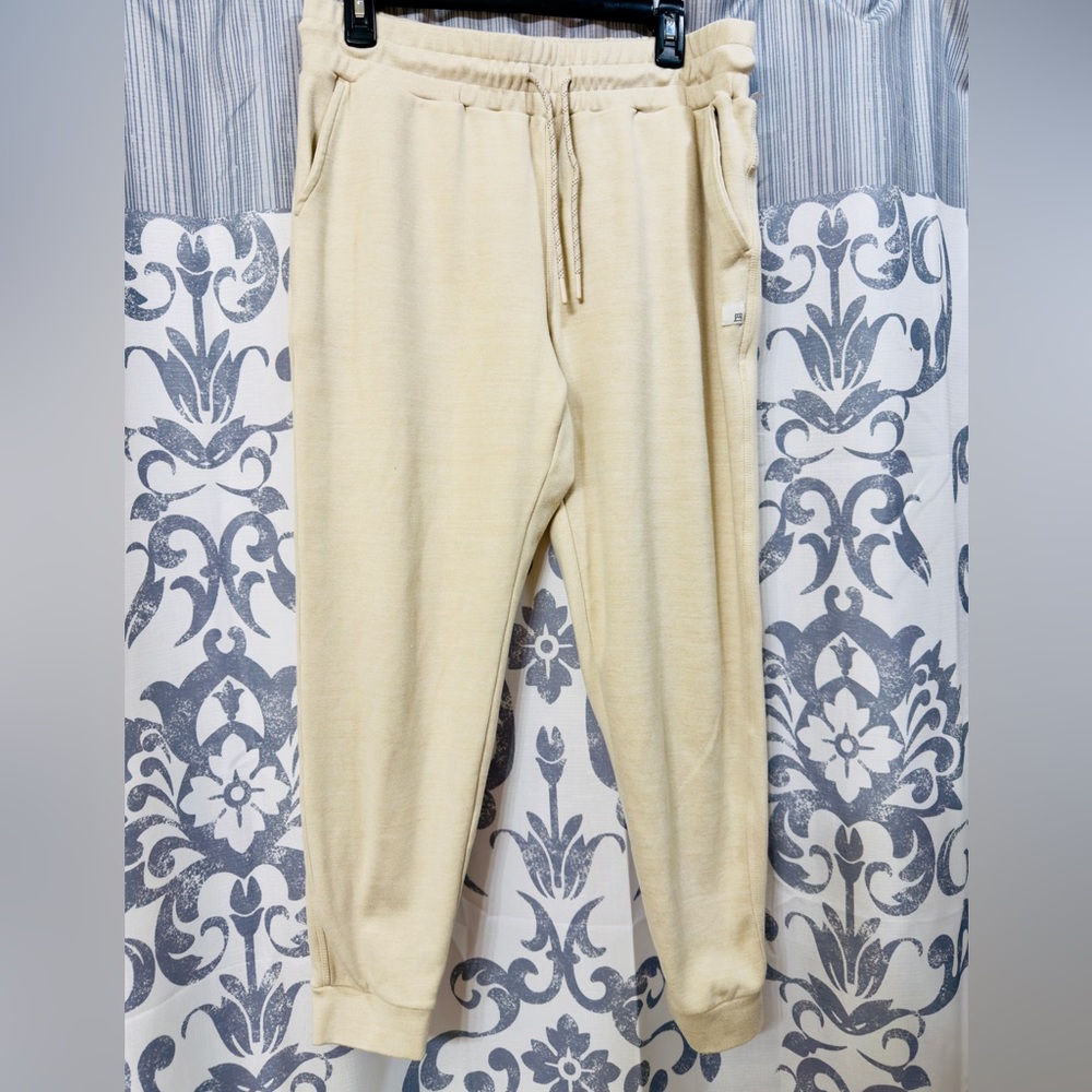 Avalanche Men's Large Jogger Pants Relaxed Fit Casual Trousers Stretch Khaki EUC